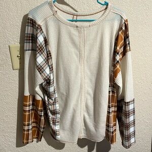 Cute Fall Flannel Sweater